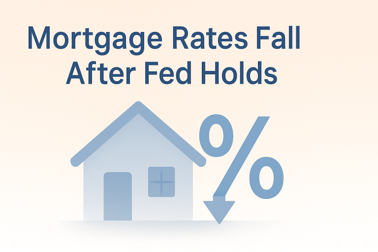 Mortgage Rates Fall After Fed Holds