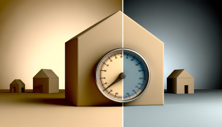 Financial decision concept showing home equity stability and rate variability